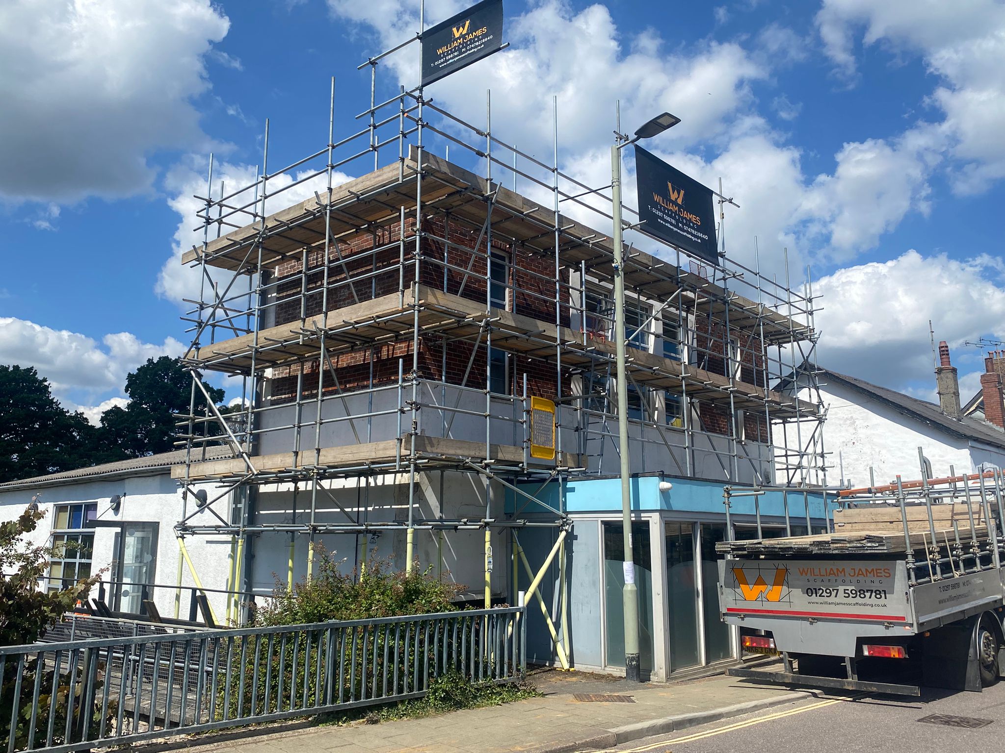 Industrial scaffolding and access system in Devon