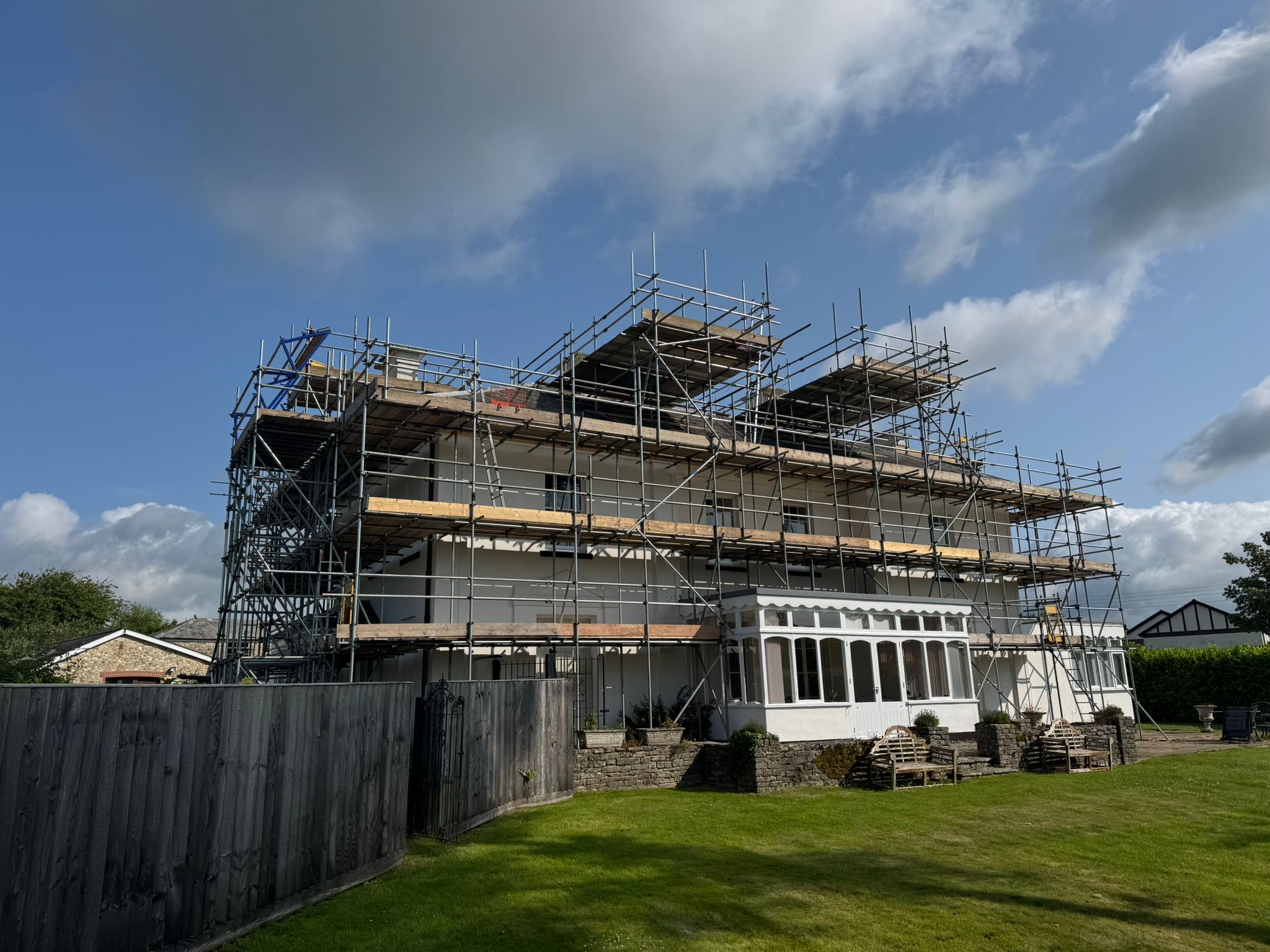 Professional scaffolding installation in East Devon