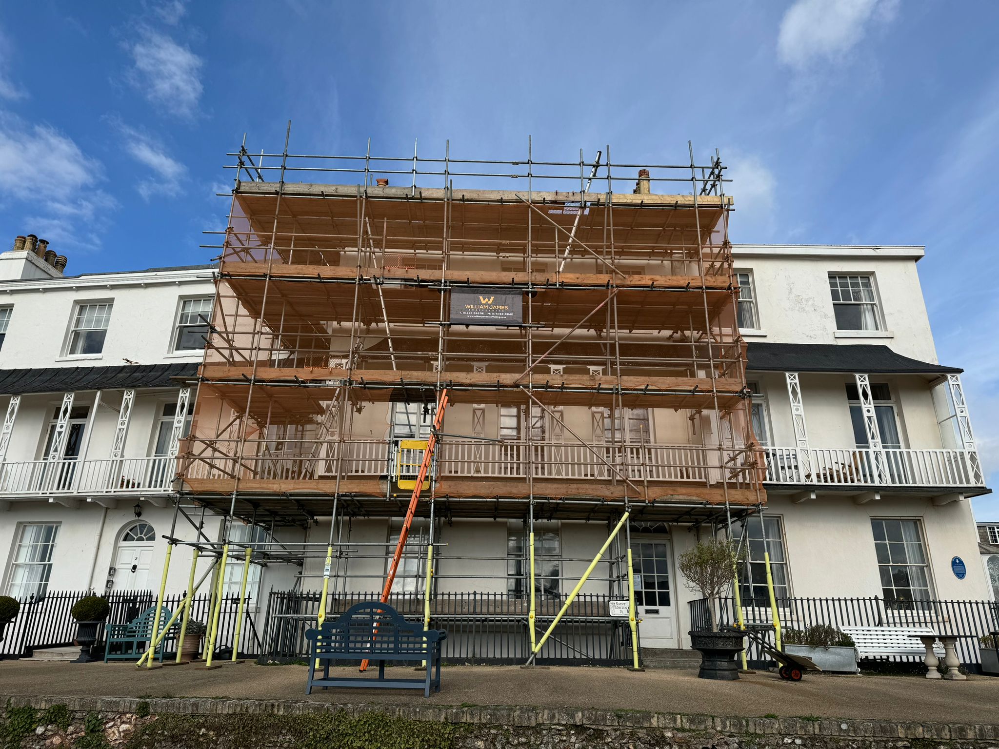 Scaffolding project in East Devon by William James Scaffolding
