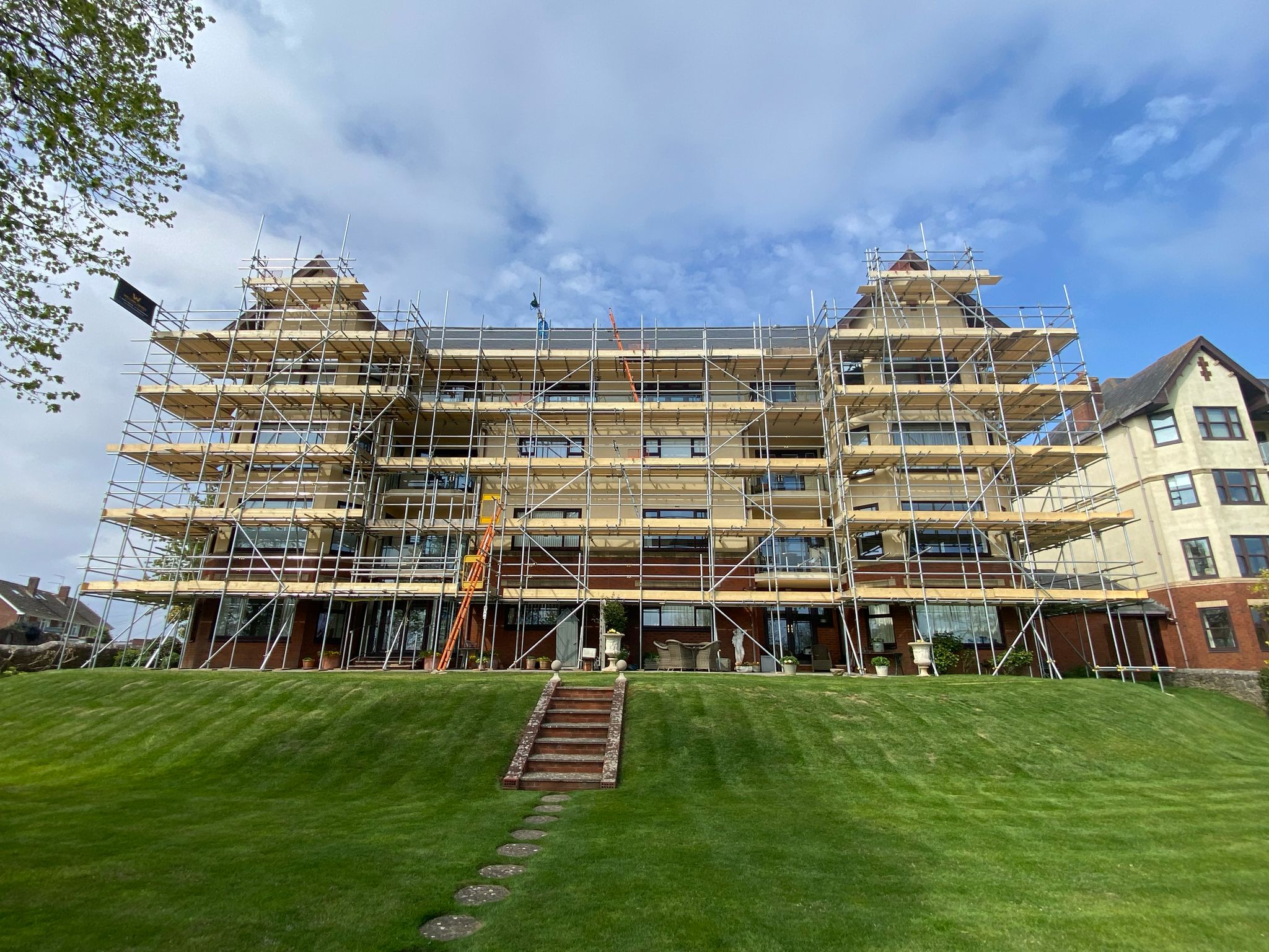 Domestic scaffolding on residential Home in East Devon
