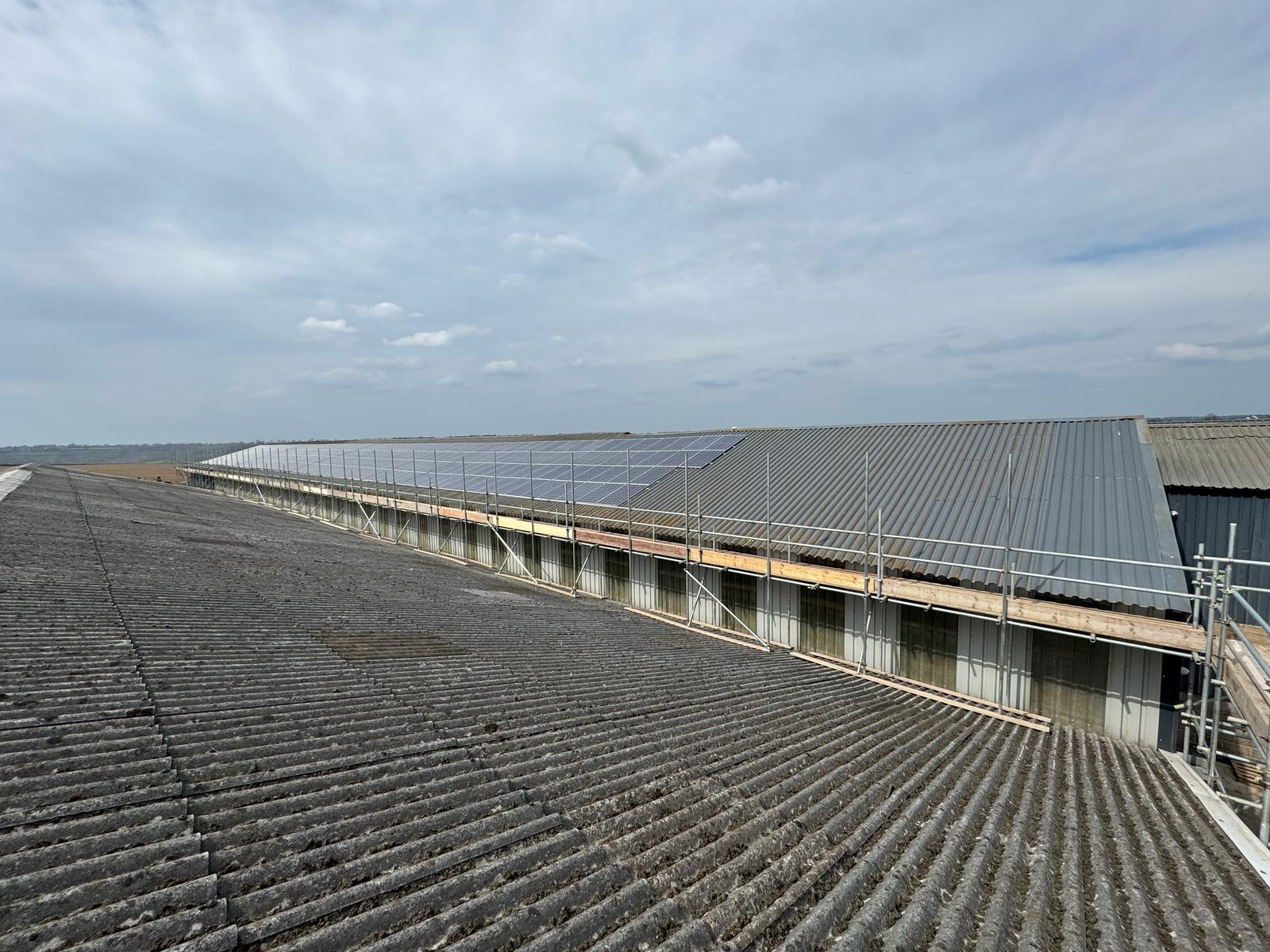 Industrial access platform inside factory unit